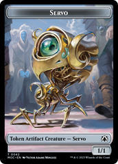 Feather // Servo Double-Sided Token [March of the Machine Commander Tokens] | Gate City Games LLC