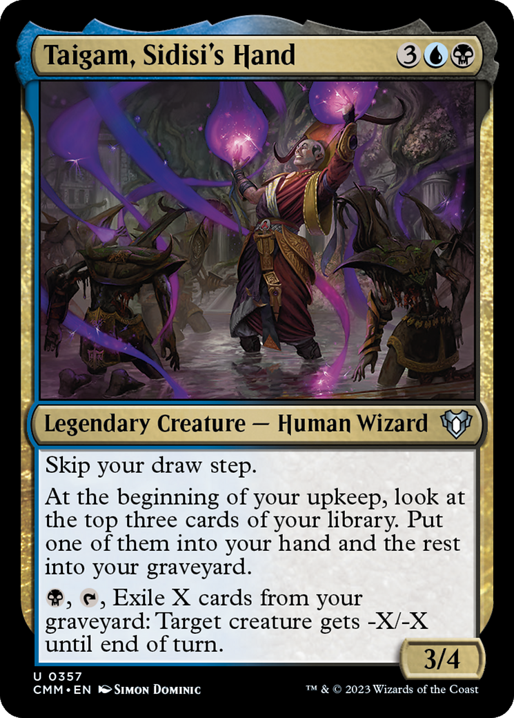 Taigam, Sidisi's Hand [Commander Masters] | Gate City Games LLC