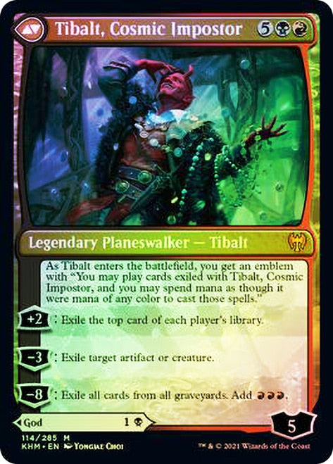 Valki, God of Lies // Tibalt, Cosmic Impostor [Kaldheim Prerelease Promos] | Gate City Games LLC