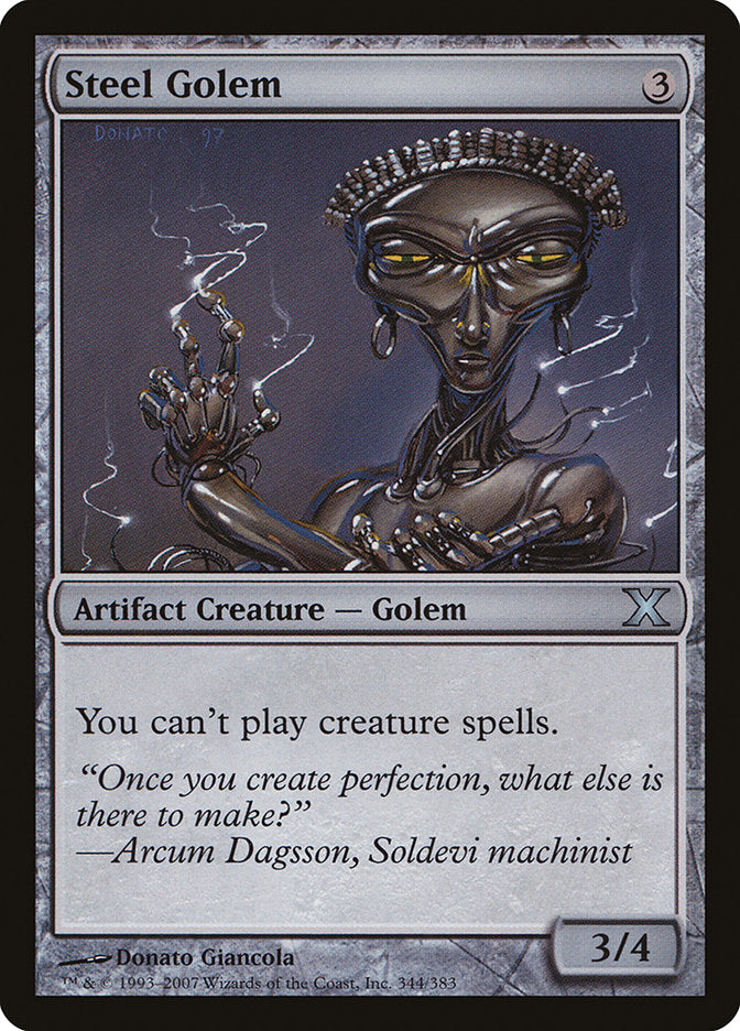 Steel Golem [Tenth Edition] | Gate City Games LLC