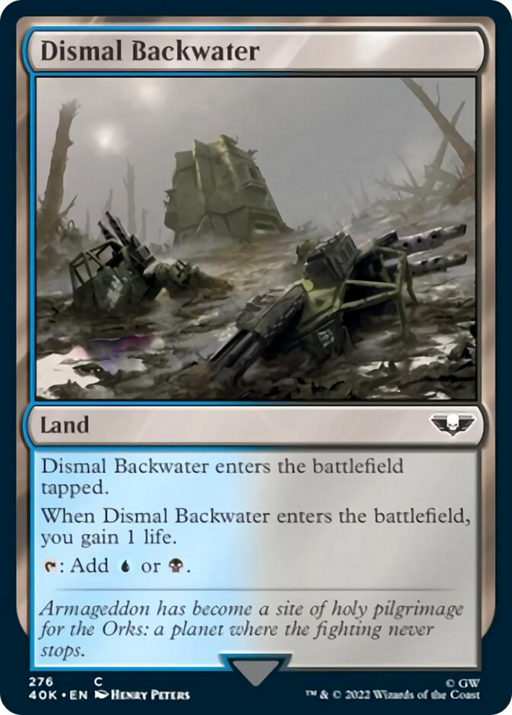 Dismal Backwater (Surge Foil) [Warhammer 40,000] | Gate City Games LLC