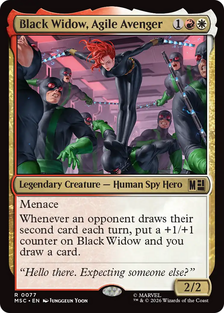 Black Widow, Agile Avenger (Surge Foil) [Marvel Super Heroes Commander] | Gate City Games LLC