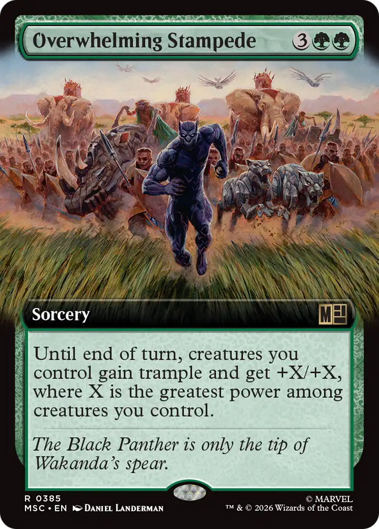 Overwhelming Stampede (Extended Art) [Marvel Super Heroes Commander] | Gate City Games LLC
