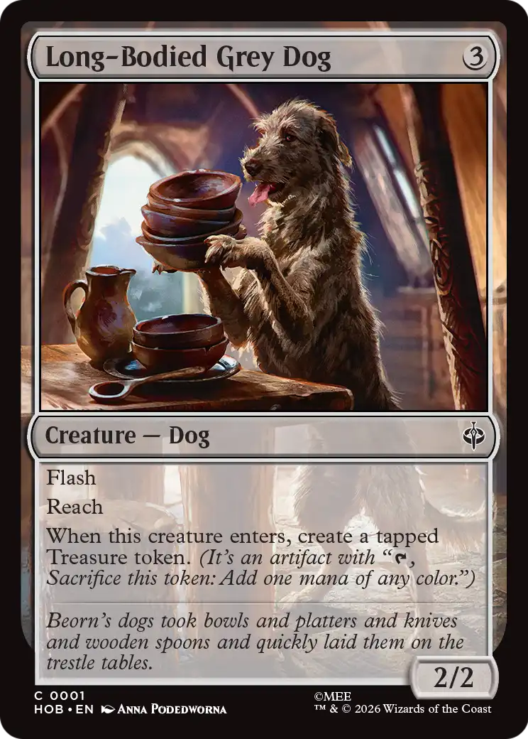 Long-Bodied Grey Dog [The Hobbit] | Gate City Games LLC