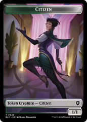 Soldier // Citizen Double-Sided Token [Bloomburrow Commander Tokens] | Gate City Games LLC