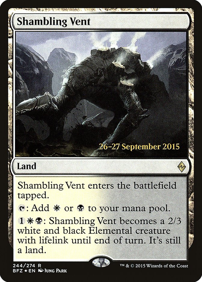 Shambling Vent [Battle for Zendikar Prerelease Promos] | Gate City Games LLC