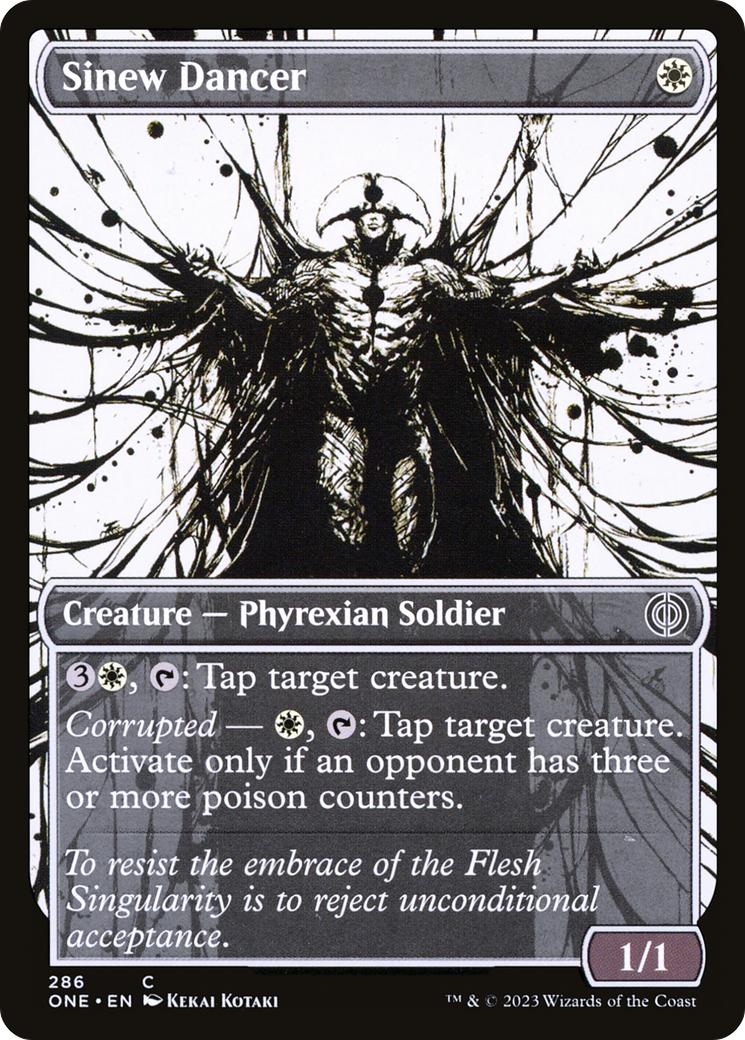 Sinew Dancer (Showcase Ichor) [Phyrexia: All Will Be One] | Gate City Games LLC
