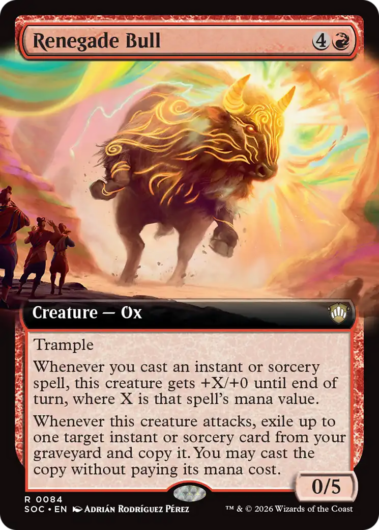 Renegade Bull (Extended Art) [Secrets of Strixhaven Commander] | Gate City Games LLC
