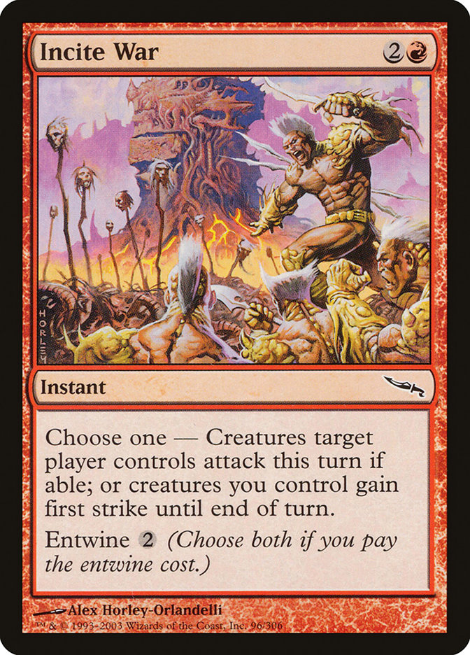 Incite War [Mirrodin] | Gate City Games LLC