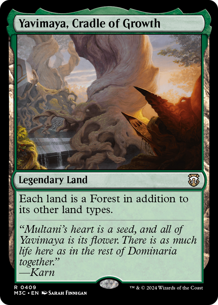 Yavimaya, Cradle of Growth (Ripple Foil) [Modern Horizons 3 Commander] | Gate City Games LLC