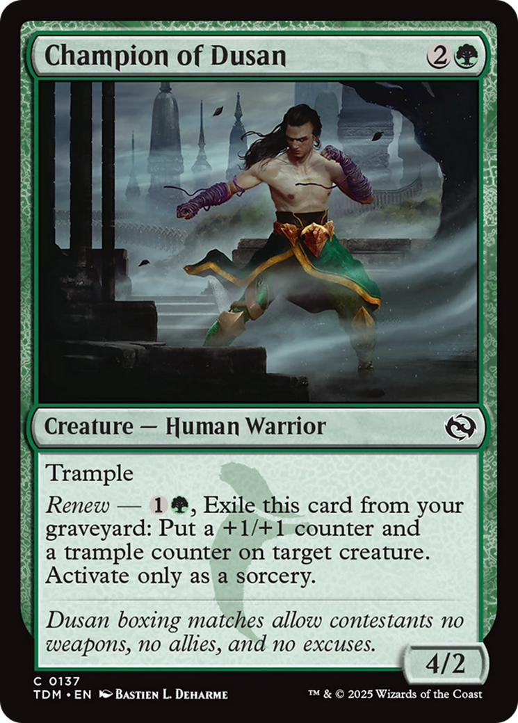 Champion of Dusan [Tarkir: Dragonstorm] | Gate City Games LLC