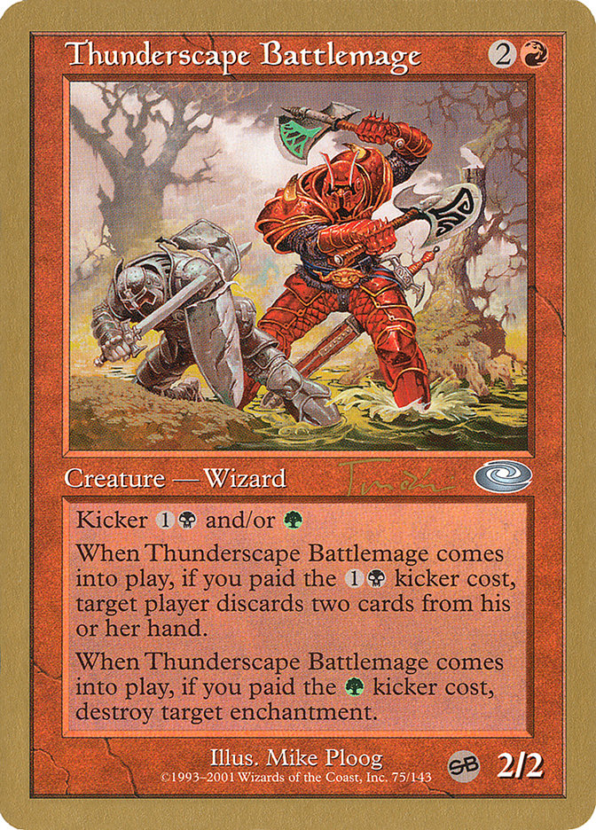 Thunderscape Battlemage (Jan Tomcani) [World Championship Decks 2001] | Gate City Games LLC