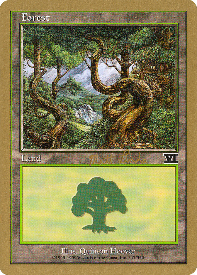 Forest (ml347b) (Matt Linde) [World Championship Decks 1999] | Gate City Games LLC
