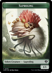 Saproling // Satyr Double-Sided Token [Commander Masters Tokens] | Gate City Games LLC