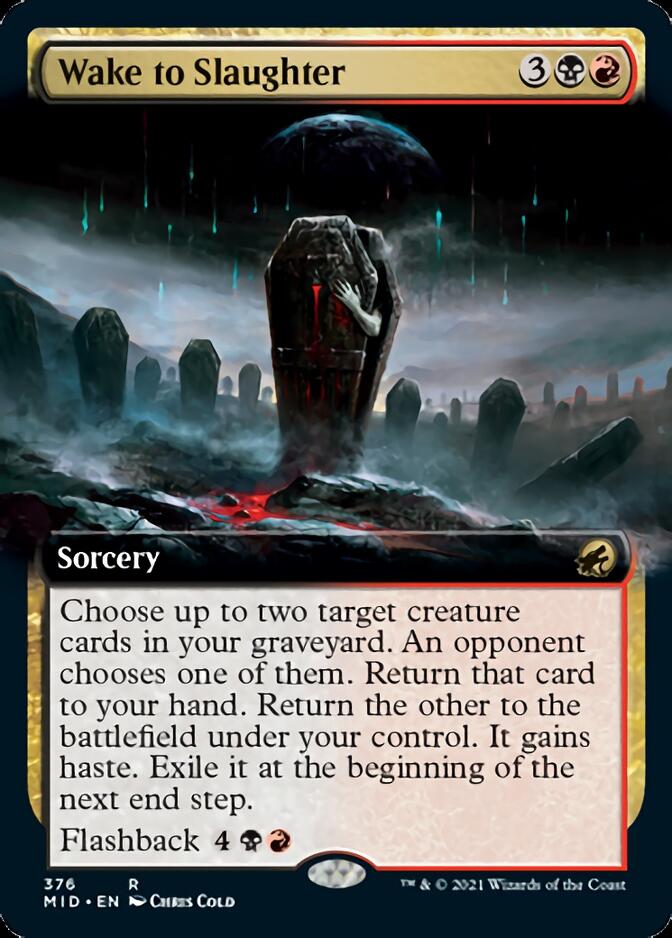 Wake to Slaughter (Extended Art) [Innistrad: Midnight Hunt] | Gate City Games LLC
