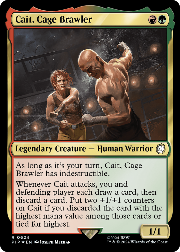 Cait, Cage Brawler (Surge Foil) [Fallout] | Gate City Games LLC