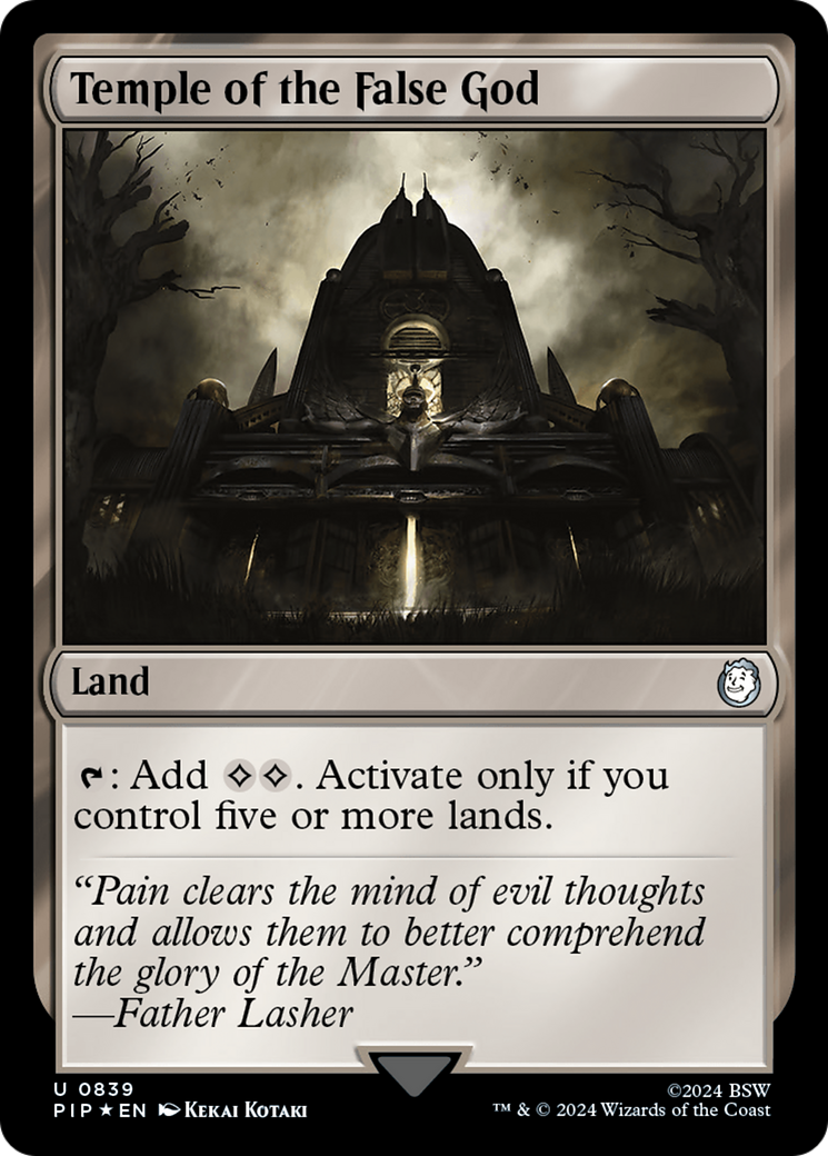 Temple of the False God (Surge Foil) [Fallout] | Gate City Games LLC