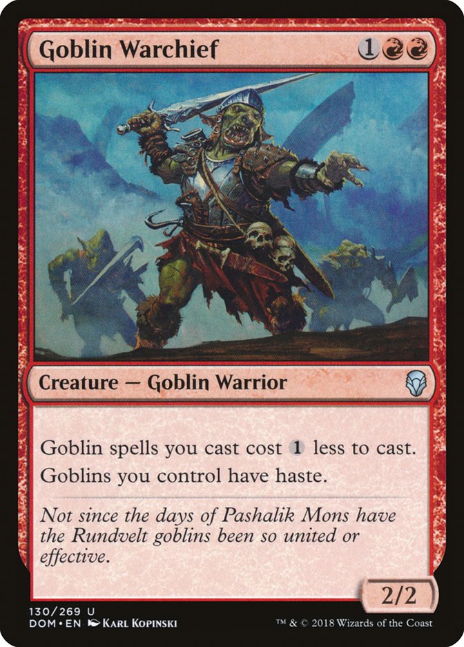 Goblin Warchief [Dominaria] | Gate City Games LLC