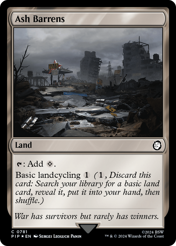 Ash Barrens (Surge Foil) [Fallout] | Gate City Games LLC
