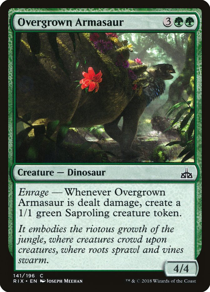 Overgrown Armasaur [Rivals of Ixalan] | Gate City Games LLC