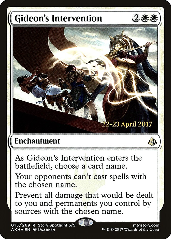 Gideon's Intervention [Amonkhet Prerelease Promos] | Gate City Games LLC