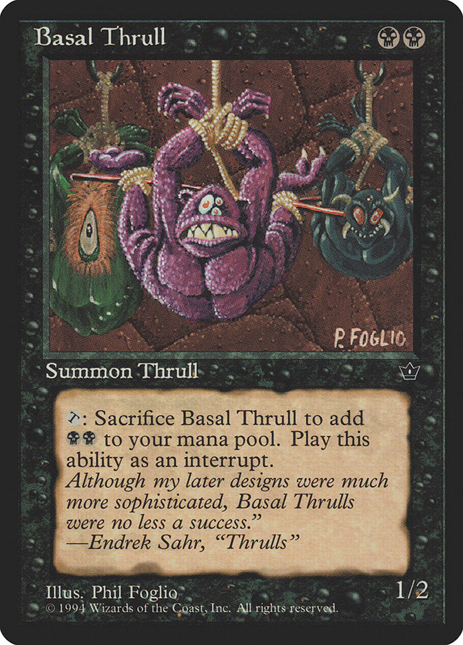 Basal Thrull (Phil Foglio) [Fallen Empires] | Gate City Games LLC