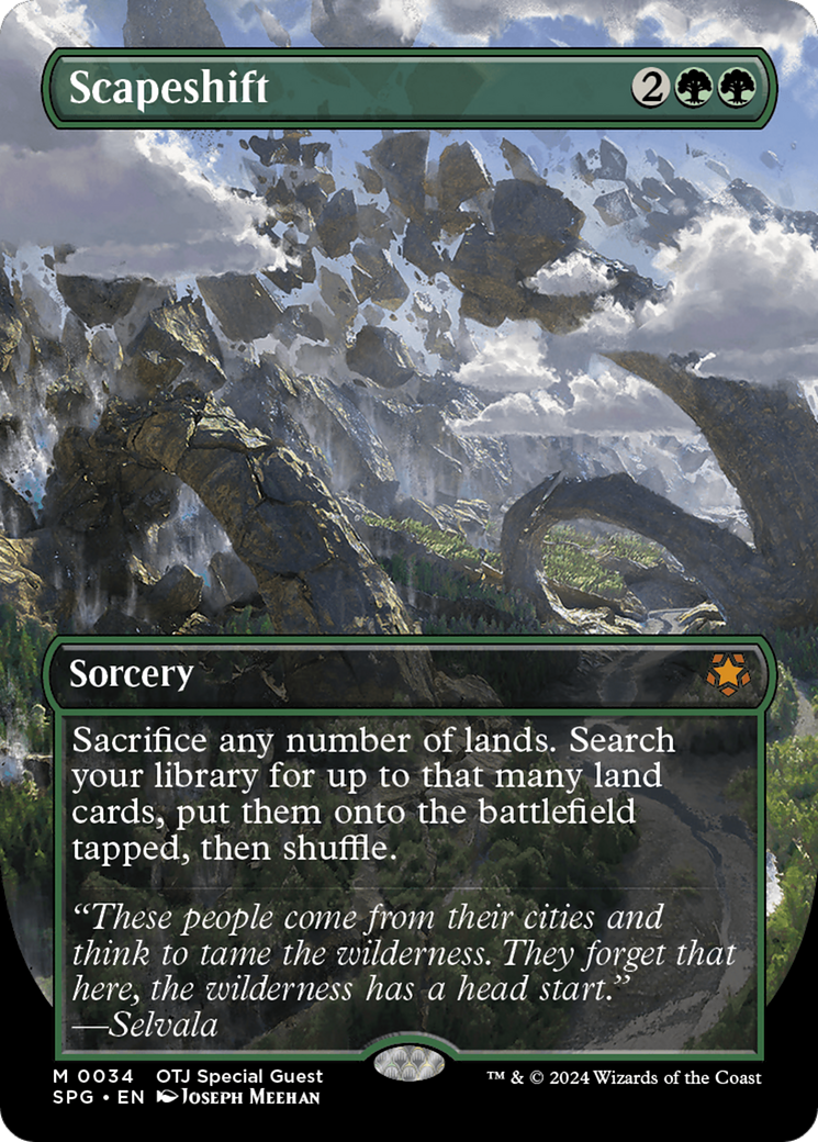 Scapeshift (Borderless) [Outlaws of Thunder Junction Special Guests] | Gate City Games LLC