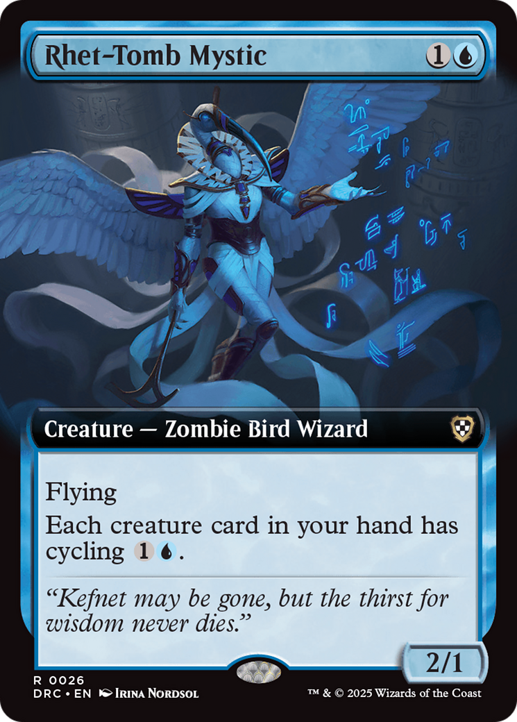 Rhet-Tomb Mystic (Extended Art) [Aetherdrift Commander] | Gate City Games LLC