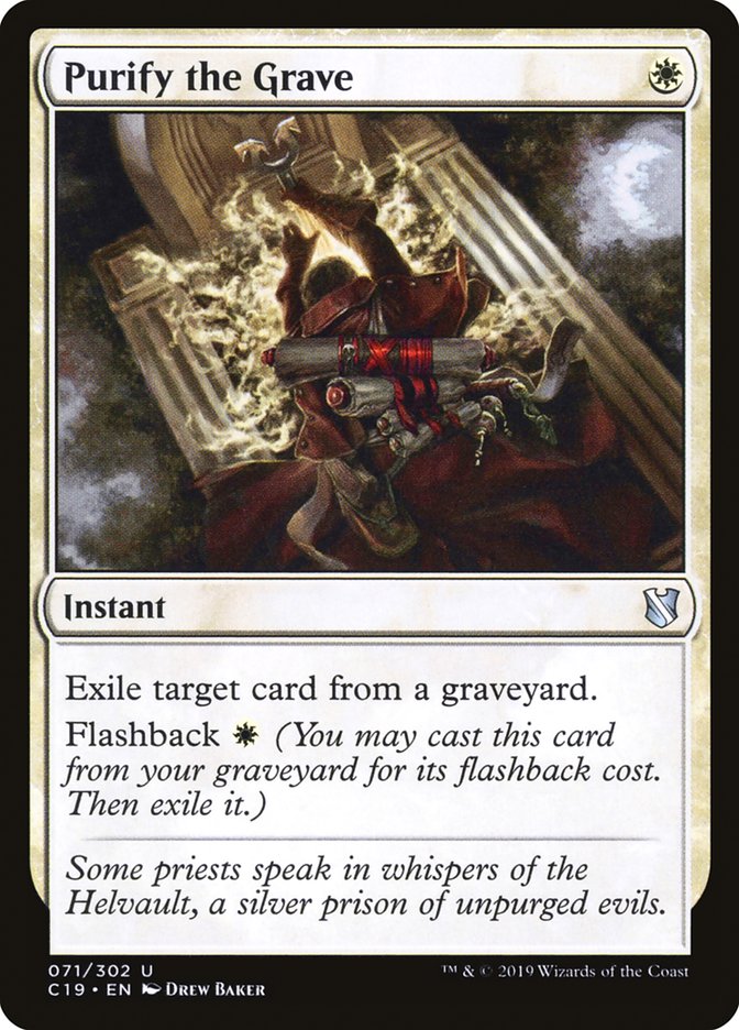Purify the Grave [Commander 2019] | Gate City Games LLC