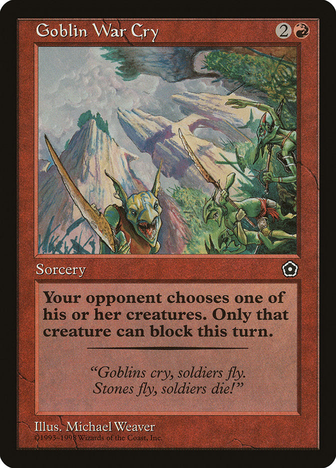 Goblin War Cry [Portal Second Age] | Gate City Games LLC