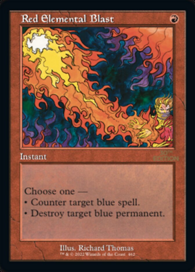 Red Elemental Blast (Retro) [30th Anniversary Edition] | Gate City Games LLC