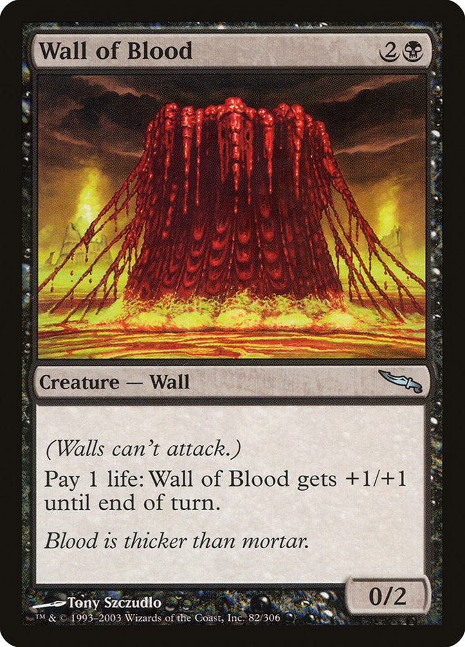 Wall of Blood [Mirrodin] | Gate City Games LLC