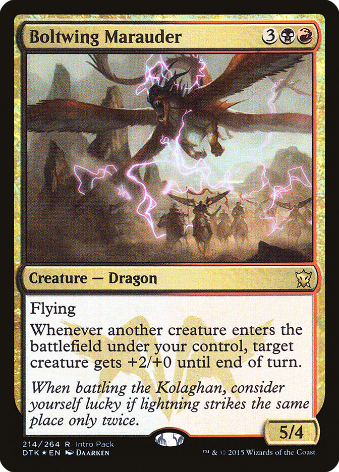Boltwing Marauder (Intro Pack) [Dragons of Tarkir Promos] | Gate City Games LLC