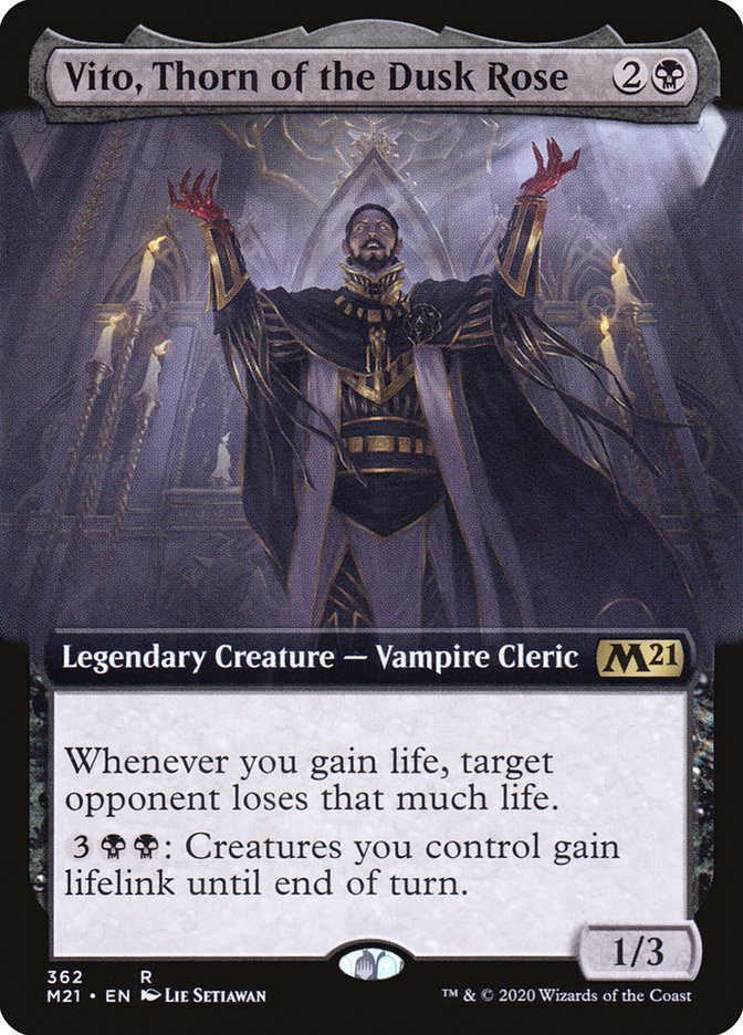 Vito, Thorn of the Dusk Rose (Extended Art) [Core Set 2021] | Gate City Games LLC