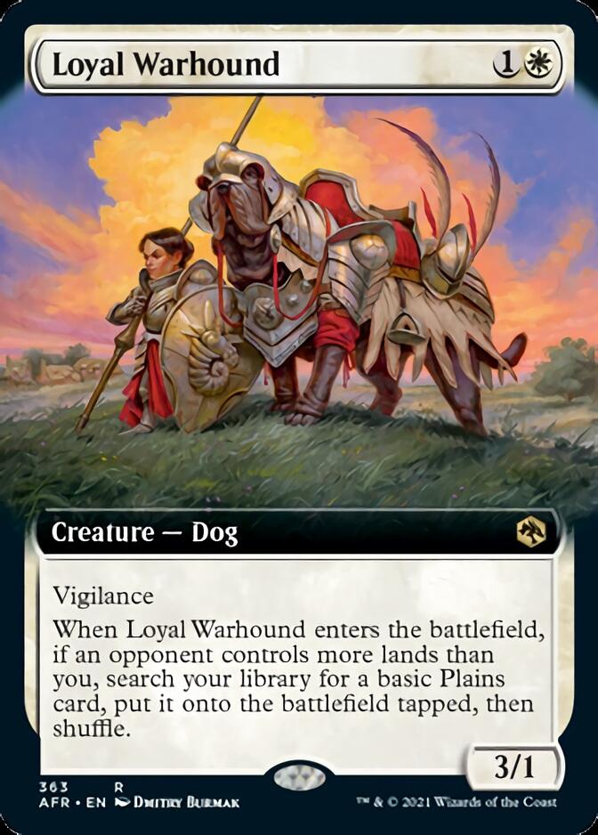 Loyal Warhound (Extended Art) [Dungeons & Dragons: Adventures in the Forgotten Realms] | Gate City Games LLC