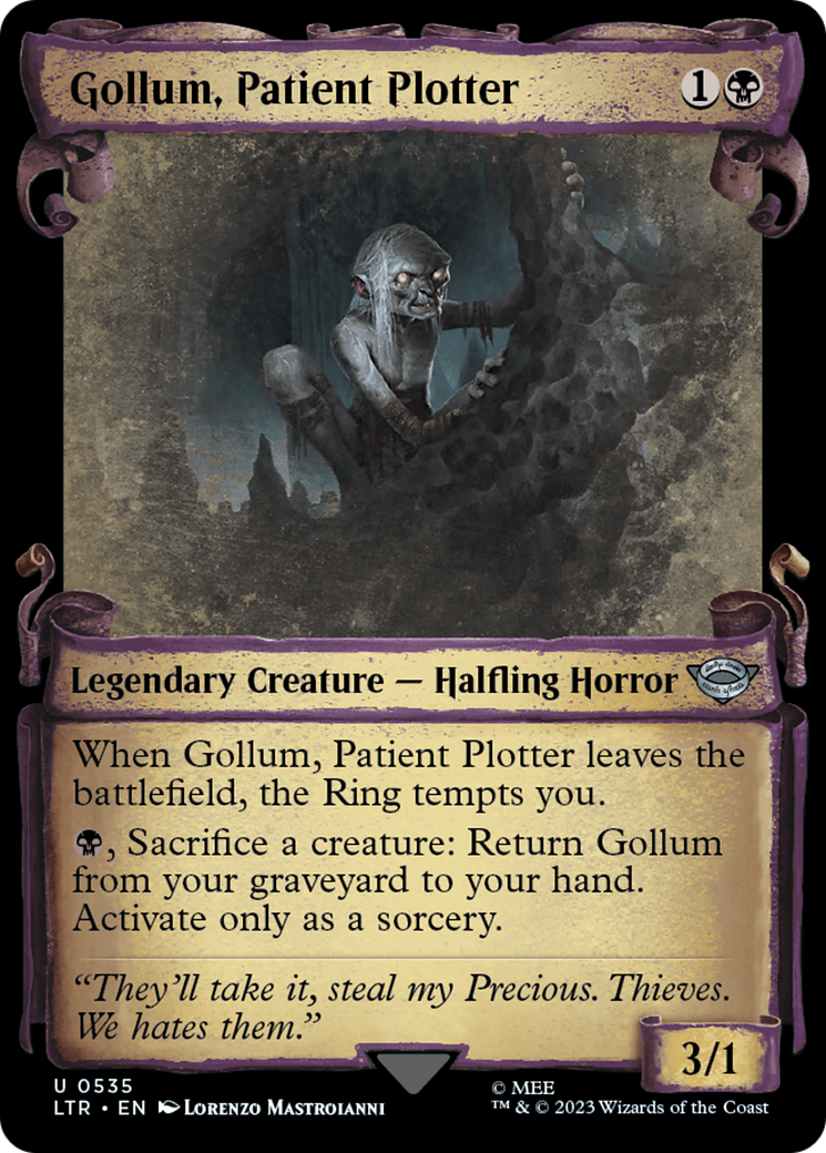 Gollum, Patient Plotter [The Lord of the Rings: Tales of Middle-Earth Showcase Scrolls] | Gate City Games LLC