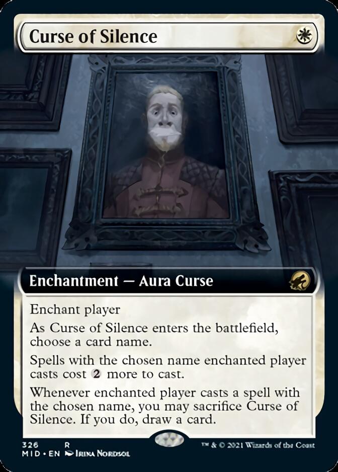Curse of Silence (Extended Art) [Innistrad: Midnight Hunt] | Gate City Games LLC