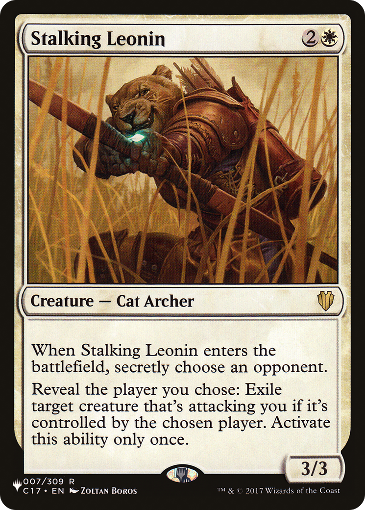 Stalking Leonin [The List] | Gate City Games LLC