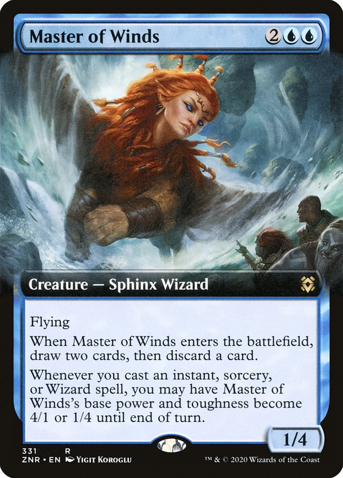 Master of Winds (Extended Art) [Zendikar Rising] | Gate City Games LLC