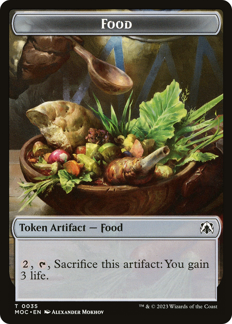 Food Token [March of the Machine Commander Tokens] | Gate City Games LLC