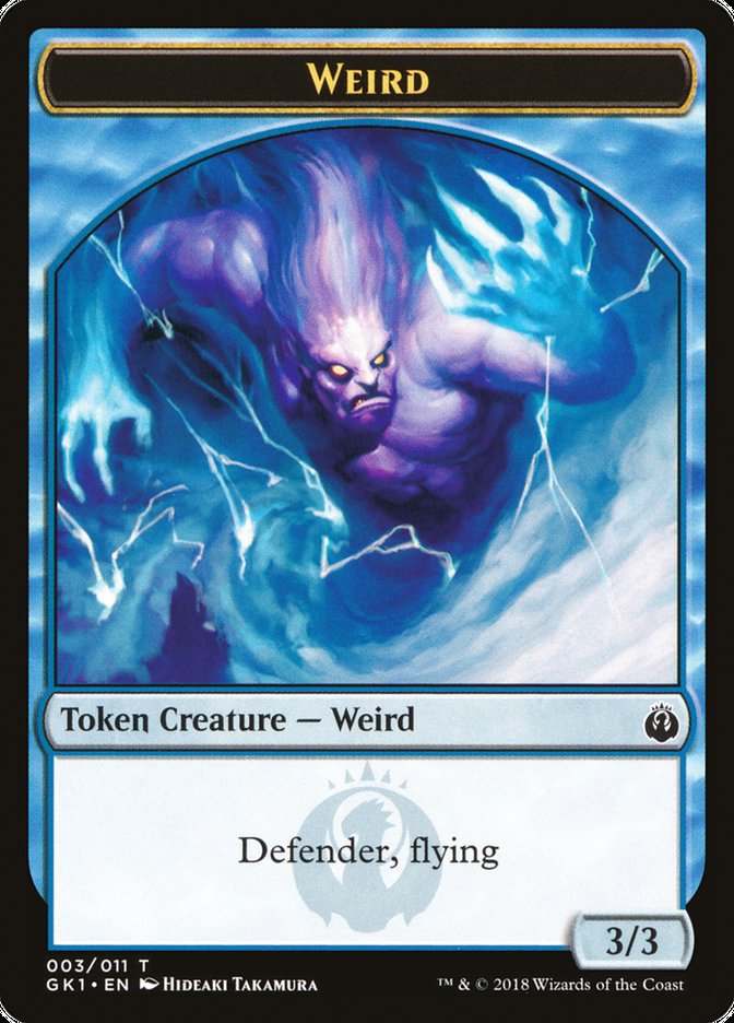 Weird // Goblin Double-Sided Token [Guilds of Ravnica Guild Kit Tokens] | Gate City Games LLC