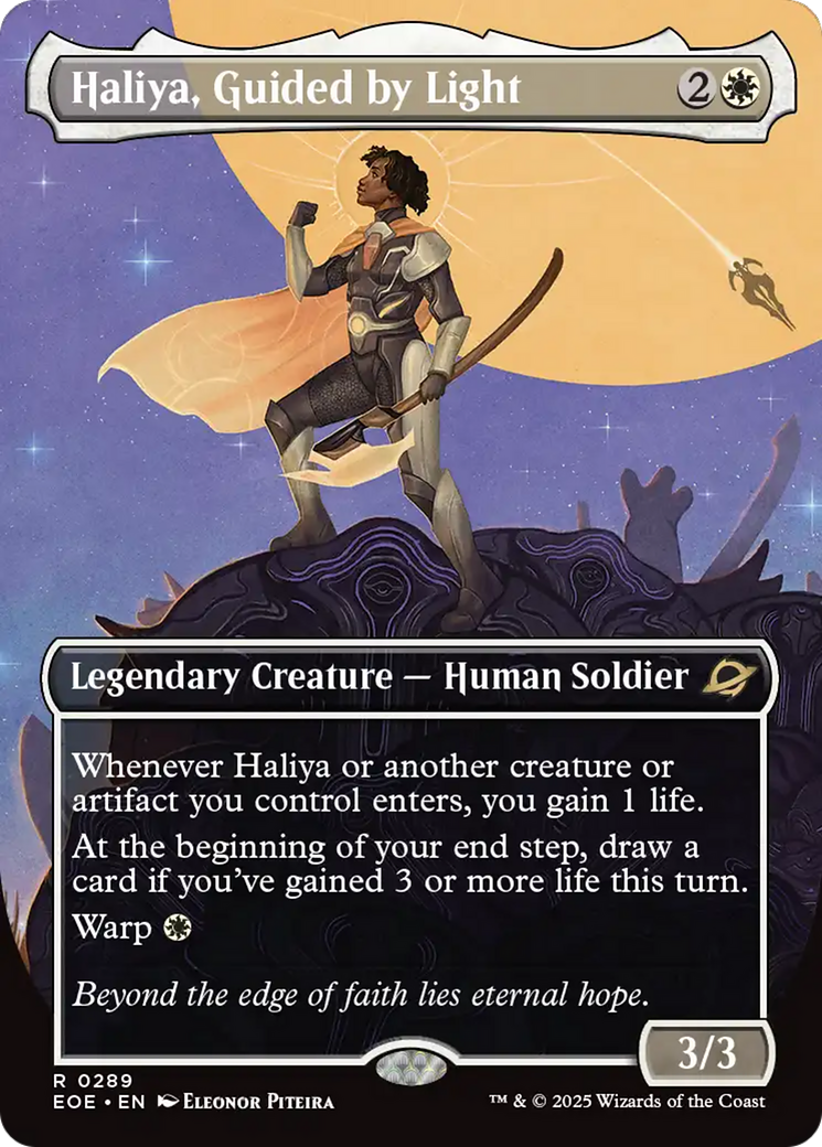 Haliya, Guided by Light (Borderless) [Edge of Eternities] | Gate City Games LLC
