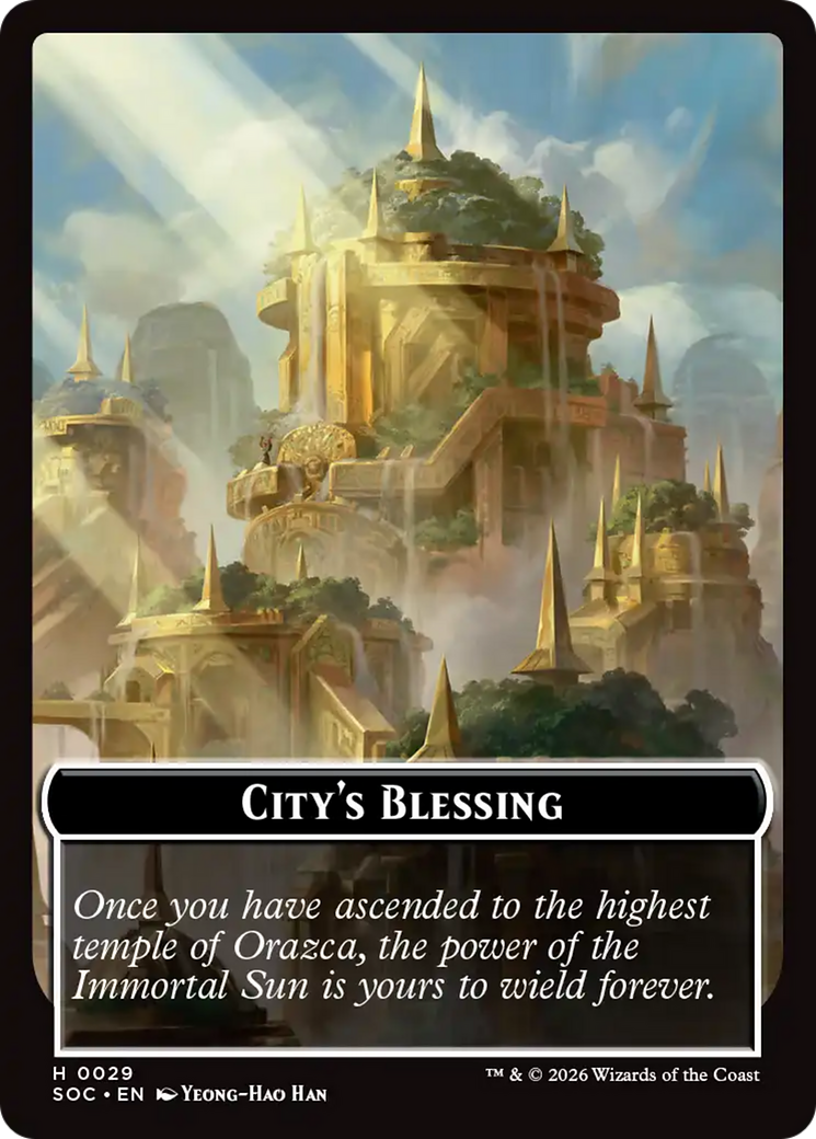 Food // City's Blessing Double-Sided Token [Secrets of Strixhaven Commander Tokens] | Gate City Games LLC