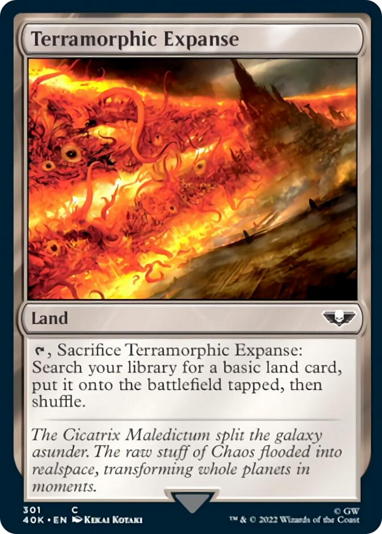 Terramorphic Expanse (Surge Foil) [Warhammer 40,000] | Gate City Games LLC