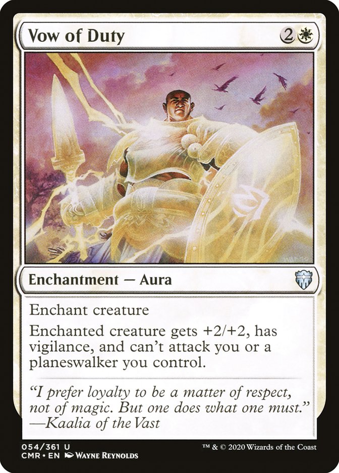 Vow of Duty [Commander Legends] | Gate City Games LLC