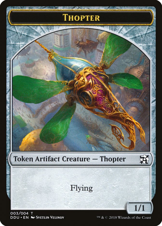 Thopter Token (003/004) [Duel Decks: Elves vs. Inventors Tokens] | Gate City Games LLC