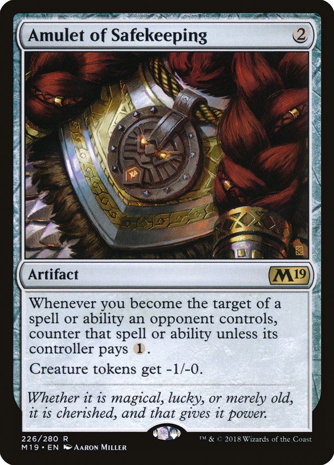 Amulet of Safekeeping [Core Set 2019] | Gate City Games LLC