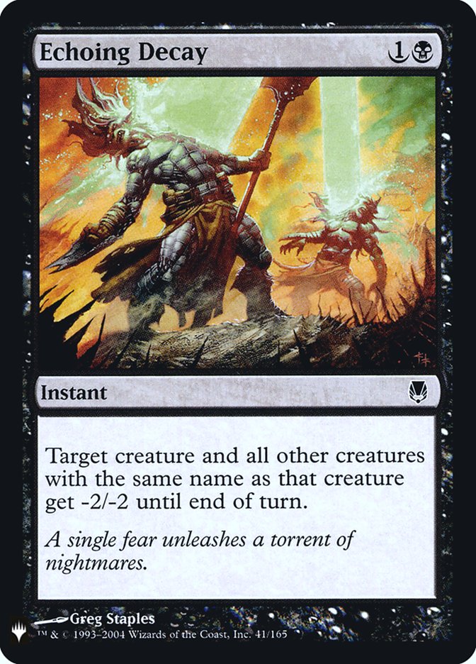 Echoing Decay [Mystery Booster] | Gate City Games LLC
