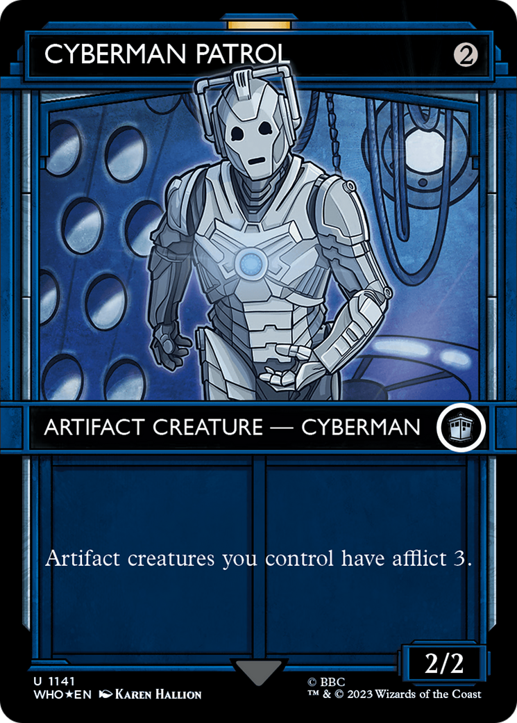Cyberman Patrol (Showcase) (Surge Foil) [Doctor Who] | Gate City Games LLC
