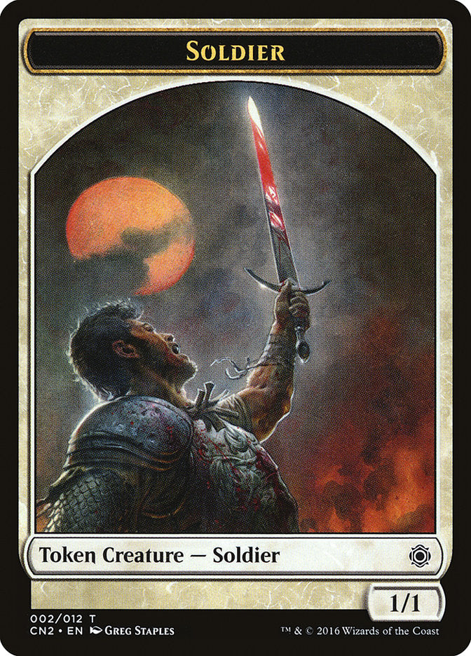 Soldier Token (002/012) [Conspiracy: Take the Crown Tokens] | Gate City Games LLC